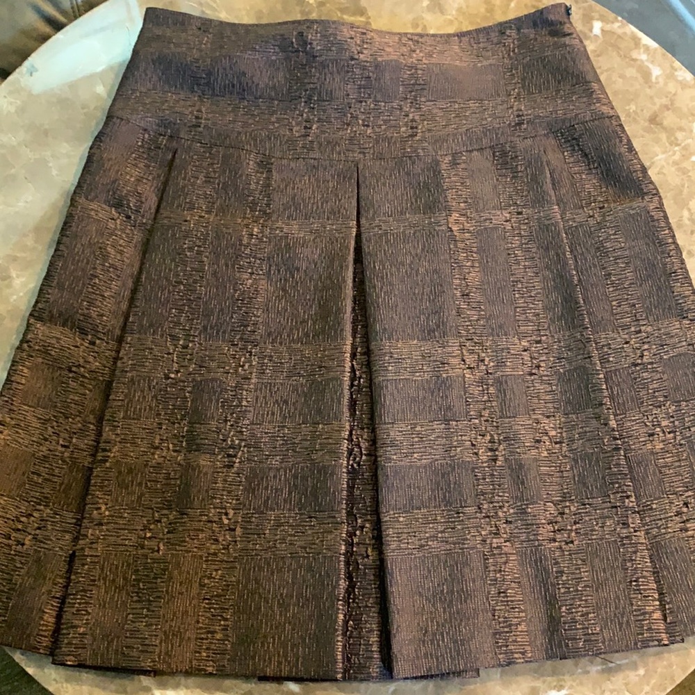 Brown knee length Burberry skirt
